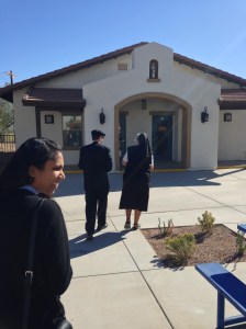 Sr. Martha leads us on a tour.