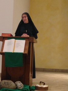 I gave my vocation testimony after Mass.