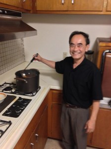 Fr. Bui loves to make Italian food.