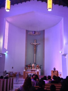 The interior of Holy Trinity Church