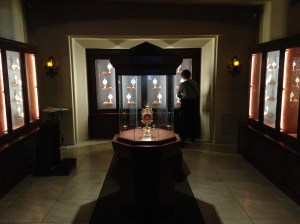 As you walk in, there are many relics to venerate!