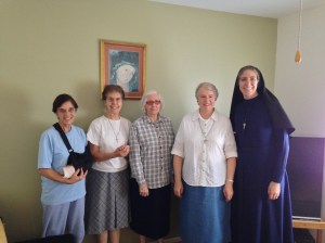 Sr. Maria Dina, Sr. Riccardina, Sr. Adelangela, Sr. Jo Marie (from left to right).