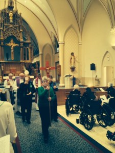 Procession at the conclusion of the Mass