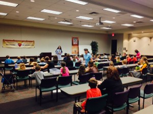 We told our vocation testimonies and answered their questions.