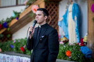 Father Fernando speaks during the Consecrated Life Celebration on Sunday, November 1, 2015 at St. Vincent De Paul Parish.