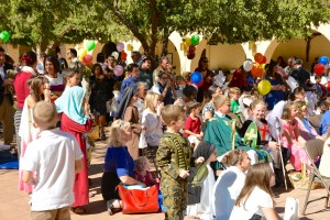 He had a captive audience!