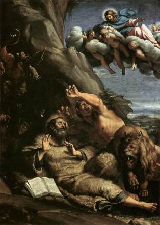 St Anthony the Abbot tempted by demons